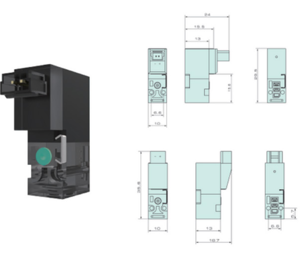 Válvula Série EL 10 Mini Solenóide - Dimensões