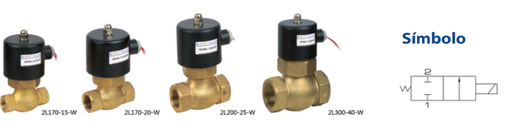 Válvulas Série 2L 2/2 Vias Solenoide