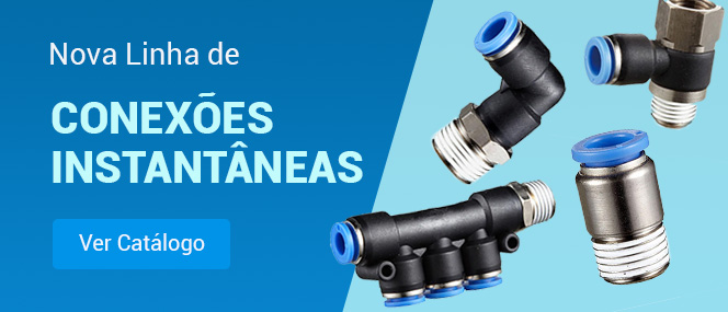 Veja catálogo de conexões pneumáticas